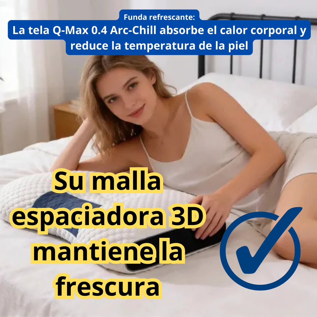 Almohada Cervical Ajustable Ancha