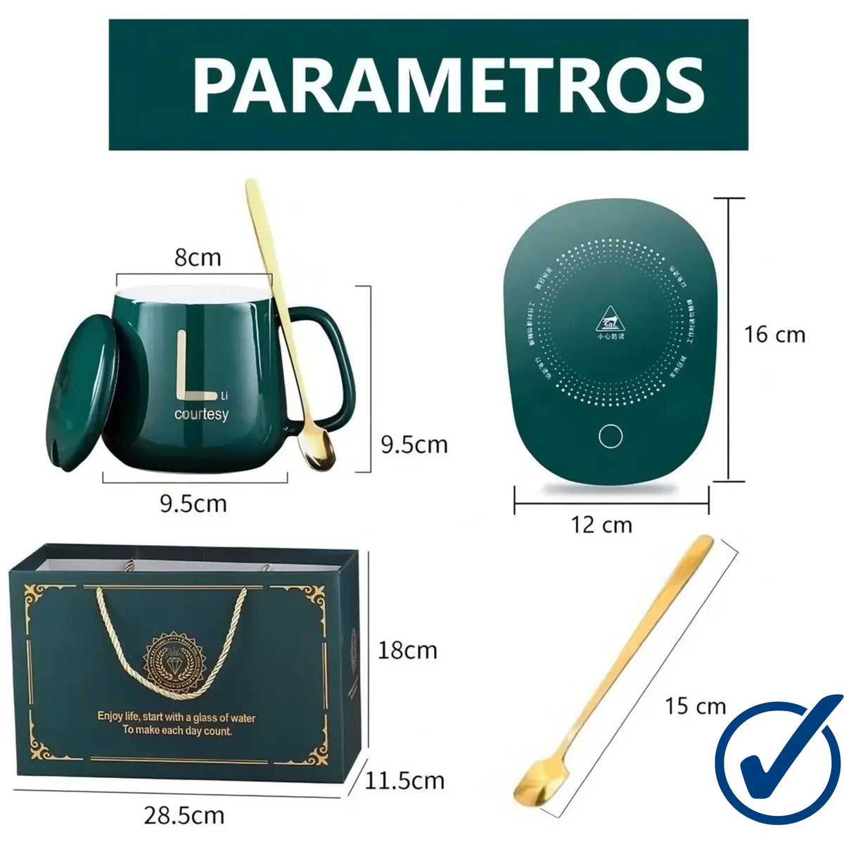 Taza Con Calentador Eléctrico 55°c